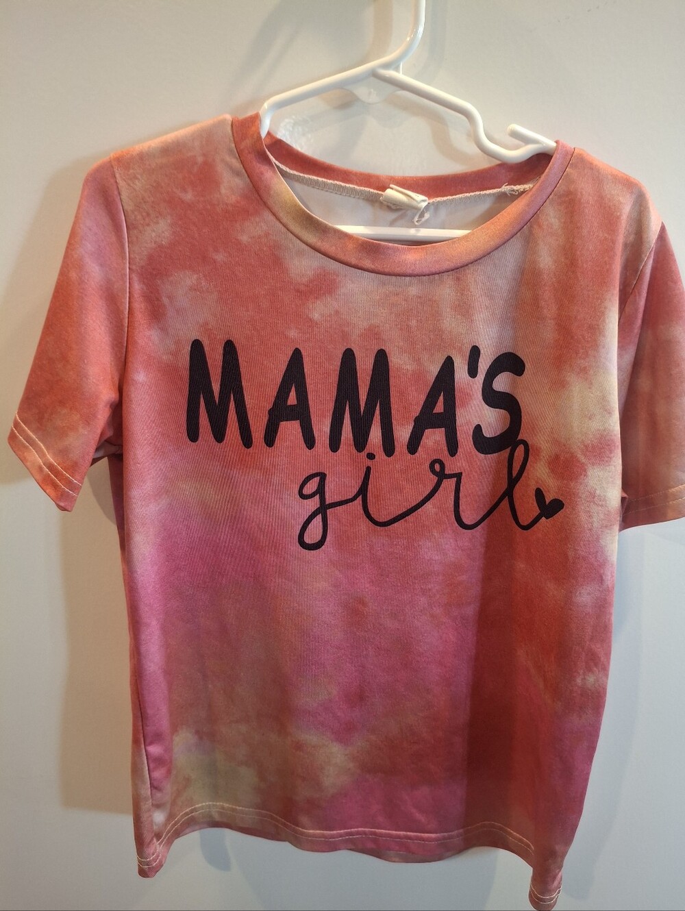 Kids "Mama's Girl" Pink Tie-Dye Top
